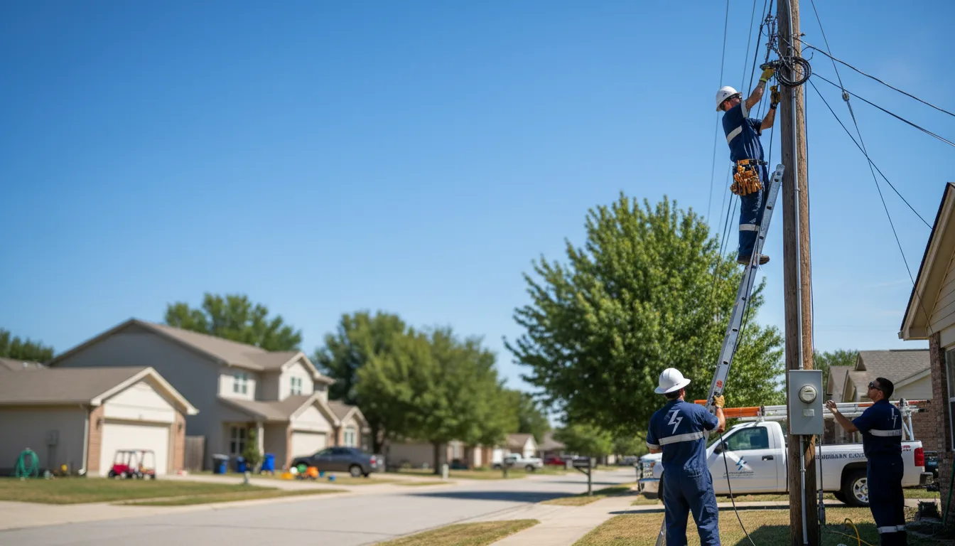 Residential electrician providing installation services in Inman, NE